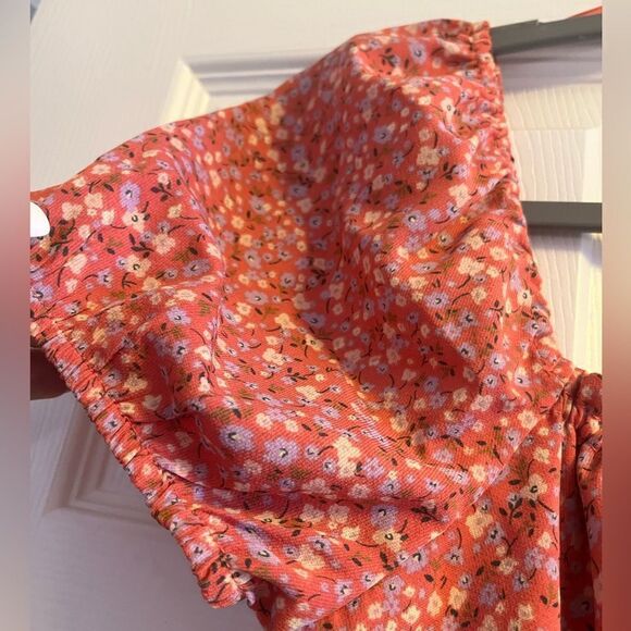 BP. Ditsy Floral Tie Front Mini Dress - Picture 3 of 13